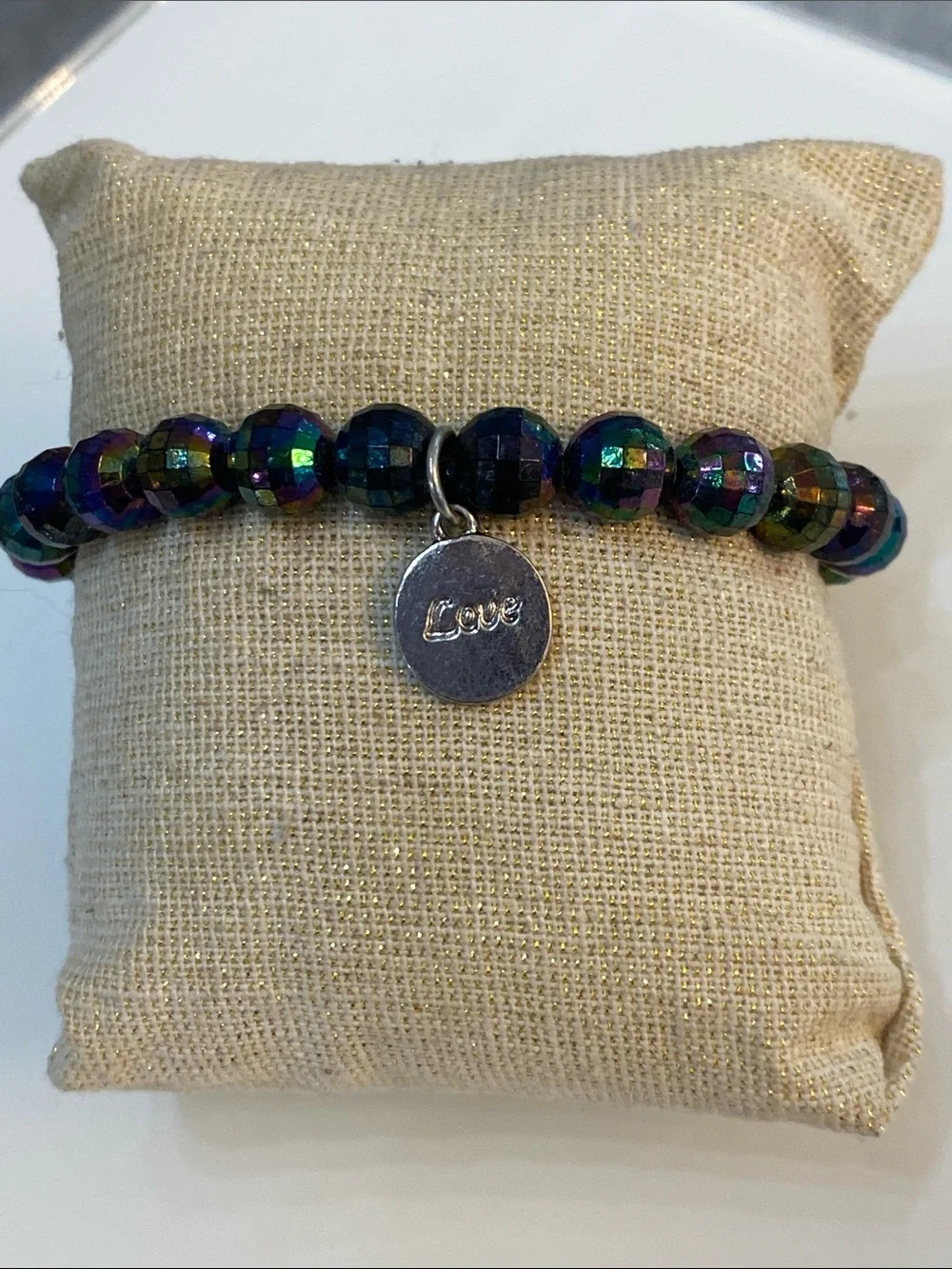 Love beaded bracelet